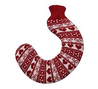 UKKO Bolsa agua caliente Protector De Cuello De Goma De Punto De Tipo U 1000Ml, Calentador De Cuello De Agua Caliente De Agua Caliente, Bolsa De Agua Caliente-Pattern 3