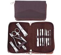UKKO Cortauñas 12Pc / 1Set Professional Nail Clipper Kit Práctico Pedicura Tijeras Tweezers Cuchillo Oído Escoge Nail Art Herramientas De Uñas