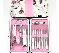 UKKO Cortauñas 12Pc / 1Set Professional Nail Clipper Kit Práctico Pedicura Tijeras Tweezers Cuchillo Oído Escoge Nail Art Herramientas De Uñas