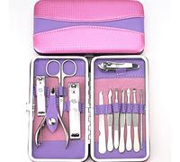 UKKO Cortauñas 12Pc / 1Set Professional Nail Clipper Kit Práctico Pedicura Tijeras Tweezers Cuchillo Oído Escoge Nail Art Herramientas De Uñas