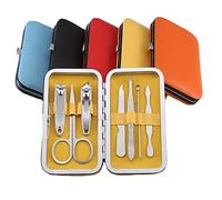 UKKO Cortauñas 7Pcs Steam Clippers De Acero Inoxidable Set Traje De Tijeras Profesionales con Trimmer De Caja De Aseo Kits De Cortador De Manicura