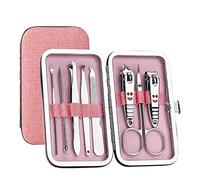 UKKO Cortauñas Kit Clipper Nail Kit De Acero Inoxidable Compacto Portátil Portátil Uñas Clipper Scissors Scissors Nail Art Pedicure Herramienta