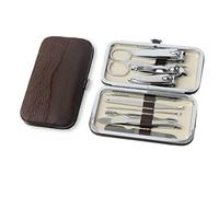 UKKO Cortauñas Kit De Clipper De Acero De Carbono Profesional 10Pc / 1Set, Tijeras De Pedicura Prácticas, Pinzas, Cuchillo Y Herramienta De Pendiente