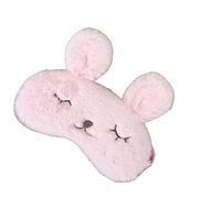 UKKO Máscara para dormir Mascarilla De Ojos Dormir Mask Mascarilla Suave Linda Máscara Blackout Mascarilla Mascarilla Nap Sap Saush Sueño Másche Máscara De Ojo-Pink Rabbit