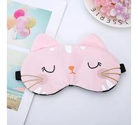 UKKO Máscara para Dormir Mascarilla De Ojos para Dormir Máscara De Ojo De Gato Mascarilla De Ojos Lindo Ojo De Viaje Ayuda De Ojos Ayuda para Niños Mascarilla De Ojos-1Pc Pink