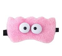 UKKO Máscara para dormir Peluche Lindo Dibujos Animados Noche Dormir Máscara Dormir Máscara Dama Niña Viajar Ojo Máscara Vendaje Relajarse-Briquettes Pink