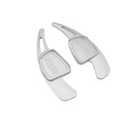 Uklal 2 Pcs Coche Aleación Aluminio Paletas Cambio Volante, para Audi Q2 2018-2021 Extensores Cambio Volante Accesorios Interiores automóviles,A