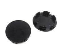 Uklal 4 Piezas Coche ABS Tapa buje, para OD 53 mm, ID 48 mm Impermeable AntióXido Centro Tapacubos Tapas Car Accesorios de Repuesto,A/Black