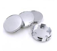 Uklal 4 Piezas Coche ABS Tapa buje, para OD 53 mm, ID 48 mm Impermeable AntióXido Centro Tapacubos Tapas Car Accesorios de Repuesto,B/Silver