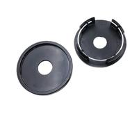 Uklal 4 Piezas Coche ABS Tapa buje, para OD 58 mm, ID 54 mm Impermeable AntióXido Centro Tapacubos Tapas Car Accesorios de Repuesto,A/Black