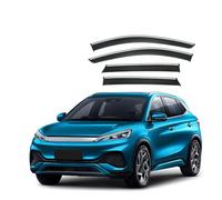 Uklal 4 Piezas Coche Deflectores, para BYD Yuan Plus ATTO 3 2022-2024 Cortavientos Ventanilla Deflectores de Aire Escudo Lluvia Viseras Derivabrisas