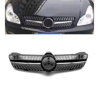 Uklal Coche ABS Rejilla radiador, para Mercedes-Benz CLS-Class W219 2005-2008 Parrilla Delantera Rejillas Radiador Delantero Doble Puente Accesorios Repuesto