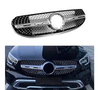 Uklal Coche ABS Rejilla radiador, para Mercedes-Benz GLC X253 2020-2022 Parrilla Delantera Rejillas Radiador Delantero Doble Puente Accesorios Repuesto