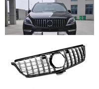 Uklal Coche ABS Rejilla radiador, para Mercedes-Benz ML W166 GT 2013-2015 Parrilla Delantera Rejillas Radiador Delantero Doble Puente Accesorios Repuesto