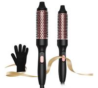 UKLISS Thermal Brush, 3 en 1 Cepillo Térmico 32mm，Cepillo Rizador Iónico Calentado para Crear Rizos Naturales, Cepillo Redondo para Pelo Caliente para un Aspecto más Suave, Doble Voltaje, 200℃