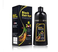 UKLU Instant Black Hair Dye Shampoo for Gray Hair, 3-In-1 Plant Based Hair Color Shampoo, Organic Natural Herbal Multi-Color Hair Dye Shampoo, 100% Grey Hair Coverage (Dark Coffee)