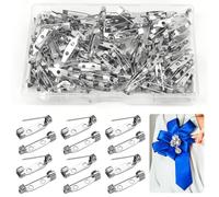 UKOFEW 120 Piezas Imperdibles para Broches,Broche de Seguridad,Pines de Broche,Broche de Pasadores de Barra para Las Placas de Nombre, Manualidades