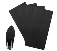 UKOFEW 4 Piezas Plantilla Antideslizante,Protectores para Suelas de Zapatos,Adhesivo de Reducción de Ruido Autoadhesivo Antideslizante,para Suelas de Zapatos,Negro