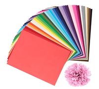 UKOFEW 400 Hojas de Papel de Seda,40 Colores Papel de Embalaje,Papels de Seda de Embalaje Colorido para Pompones,Bricolaje y Ocio Creativo (29 x 20 cm)