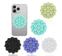 UKOFEW 5 Piezas ventós para Móvil Estable, Silicona Soporte Movil Coche, Soporte de Succión del Teléfono (5 Colores)