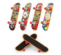 UKOFEW 6 Piezas Mini patinetes, Patineta de Juguete, Monopatines para Dedos, Mini Diapasón, Aleación, para Rellenos Bolsas Fiesta para niños, Regalos cumpleaños para niños (Patrones aleatorios)