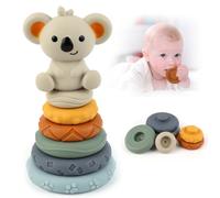 UKOFEW Juguetes Apilables,7 Piezas Juguetes Montessori Bebes,Círculo de Anidación,Bloques para Bebés,Regalo de Juguete de Educación Temprana para Bebés 6+ Meses