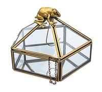 Harry Potter Joyero organizador de rana de chocolate dorado | Bandeja de joyería para collares, anillos, pulseras | Esenciales para decoración del hogar | Regalos del mundo mágico