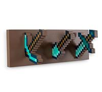 Ukonic Minecraft Diamond Tool - Perchero de pared, color marrón, talla única (RBF-16796-C)