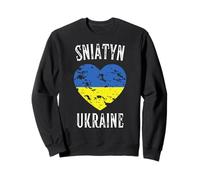 Ukraine Flag Heart Sniatyn City Sudadera