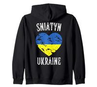 Ukraine Flag Heart Sniatyn City Sudadera con Capucha