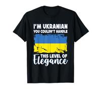 Ukraine Flag Proud Elegant Ukrainian Boyfriend Girlfriend Camiseta