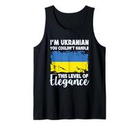 Ukraine Flag Proud Elegant Ukrainian Boyfriend Girlfriend Camiseta sin Mangas