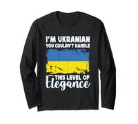 Ukraine Flag Proud Elegant Ukrainian Boyfriend Girlfriend Manga Larga