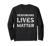 Ukrainian Lives Matter Shirt Retro Ucrania Trump Peace Plan Manga Larga