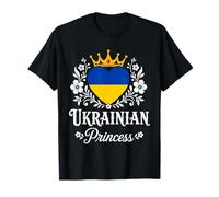 Ukrainian Princess Ukraine Flag Proud Ukrainian Girl Camiseta