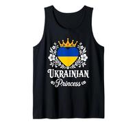 Ukrainian Princess Ukraine Flag Proud Ukrainian Girl Camiseta sin Mangas
