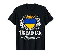 Ukrainian Queen Ukraine Flag Proud Ukrainian Woman Camiseta