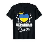 Ukrainian Queen Ukraine Flag Proud Ukrainian Woman Camiseta
