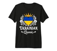 Ukrainian Queen Ukraine Flag Proud Ukrainian Woman Camiseta Premium