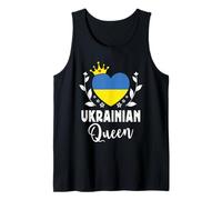 Ukrainian Queen Ukraine Flag Proud Ukrainian Woman Camiseta sin Mangas