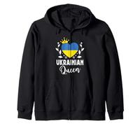 Ukrainian Queen Ukraine Flag Proud Ukrainian Woman Sudadera con Capucha