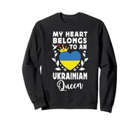 Ukrainian Queen Ukrainian Wife Girlfriend Ukraine Flag Sudadera