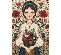 Ukrainian Soul Journal: Aesthetic Notebook for Writing, Reflection, and Creativity | 100-Page Hardcover Gift Inspired by Ukrainian Folk Art