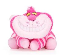 UKToyworld Cheshire - Peluche de gato rosa de Alicia en el país de las maravillas de 10 pulgadas (gato Cheshire tumbado en la parte delantera)