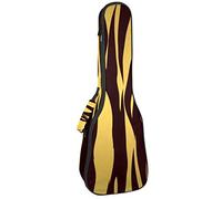 Ukulele Bag Brown Tiger Ukulele Case para Soprano Tenor Concierto 23 pulgadas 10MM Grueso suave acolchado correas ajustables Gig Bag