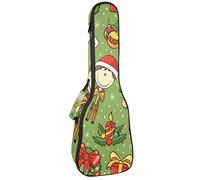 Ukulele Bag Christmas Boy Gifts Ukulele Case para Soprano Tenor Concierto 23 pulgadas 10MM Grueso suave acolchado correas ajustables Gig Bag