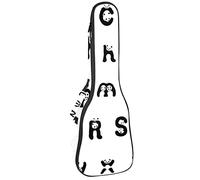 Ukulele Bag Cute Panda Alphabet Pattern Ukulele Case para Soprano Tenor Concierto 23 pulgadas 10MM Grueso suave acolchado correas ajustables Gig Bag