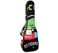 Ukulele Bag Dinosaur In Space Ukulele Case para Soprano Tenor Concierto 23 pulgadas 10MM Grueso suave acolchado correas ajustables Gig Bag