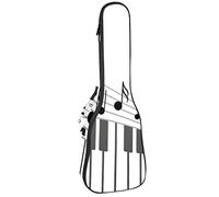Ukulele Bag Music Notess Piano Keyboard Ukulele Case para Soprano Tenor Concierto 23 pulgadas 10MM Grueso suave acolchado correas ajustables Gig Bag
