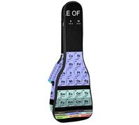 Ukulele Bag Periodic Table Of The Elements Funda para ukelele Soprano Tenor Concierto 23 pulgadas 10MM Grueso suave acolchado correas ajustables bolsa